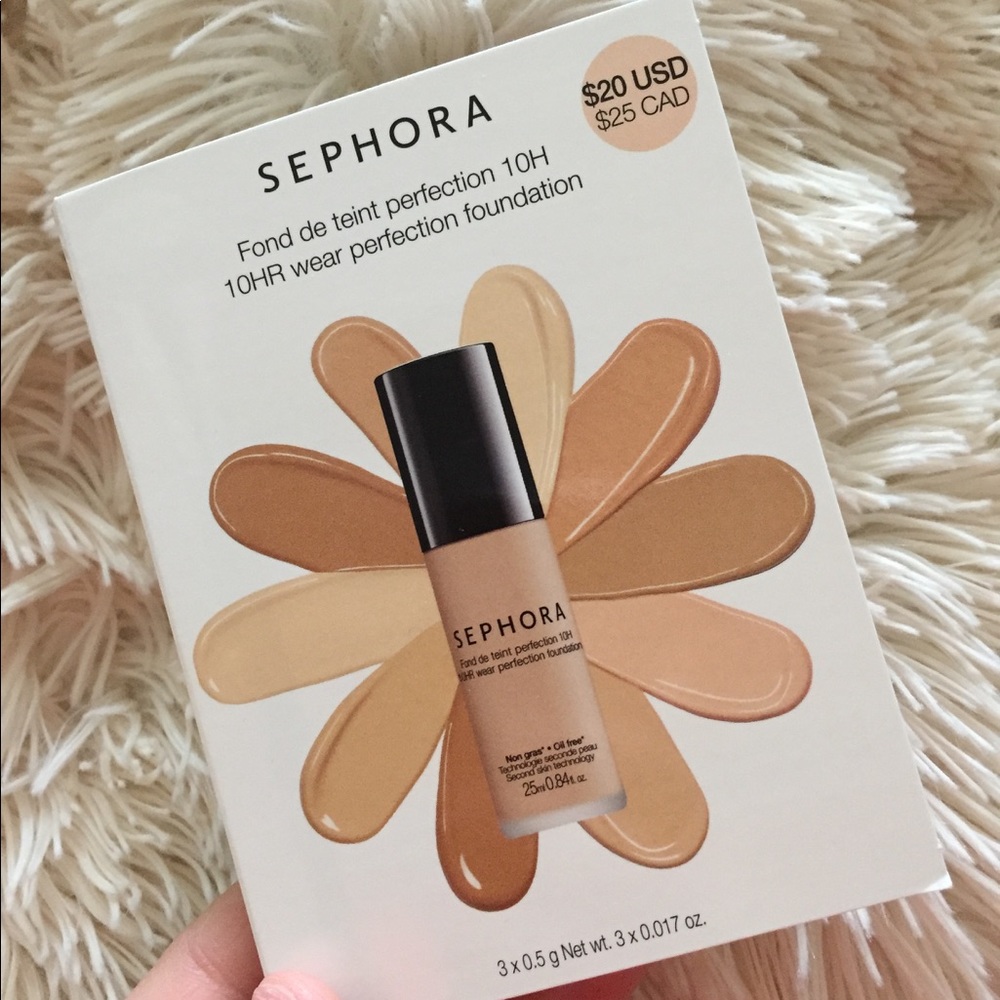 Sephora foundation sample card